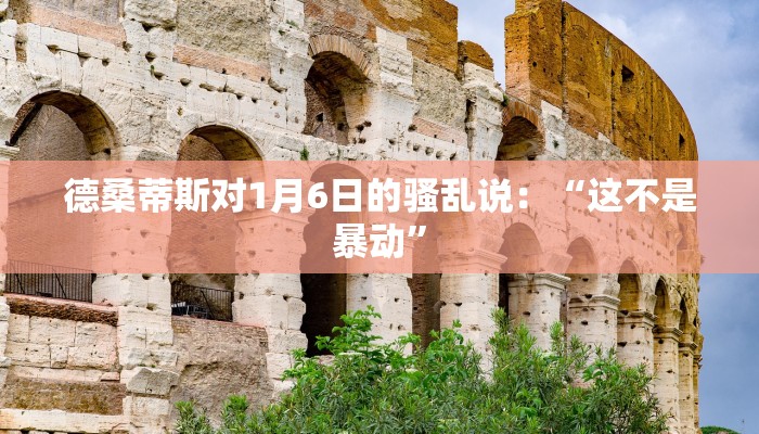 德桑蒂斯对1月6日的骚乱说：“这不是暴动”