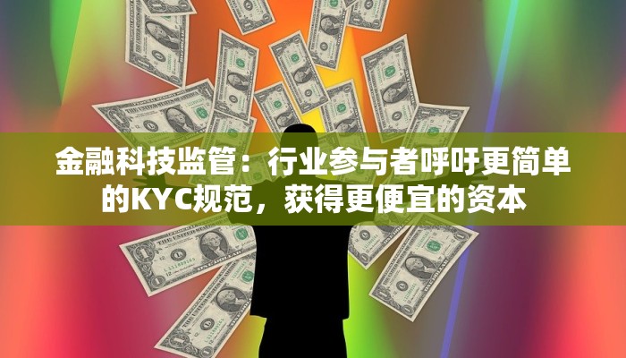 金融科技监管：行业参与者呼吁更简单的KYC规范，获得更便宜的资本