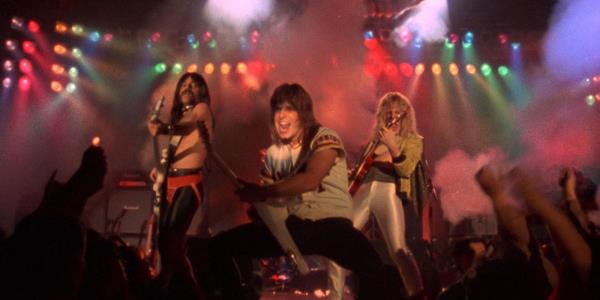 Spinal Tap playing a concert