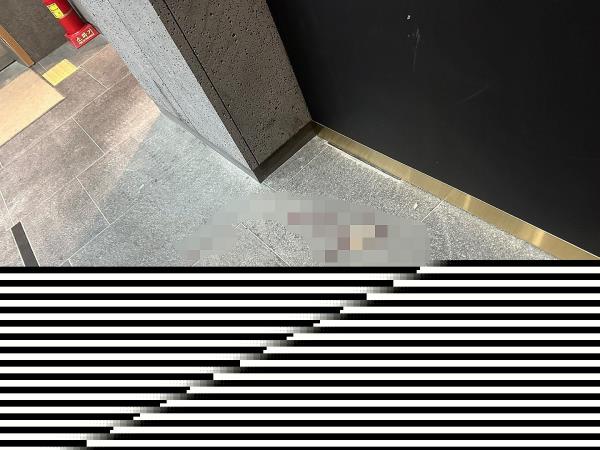 This photo, provided by the office of Rep. Bae Hyun-jin of the ruling People Power Party on Jan. 25, 2024, shows a scene in southern Seoul, where an unidentified assailant struck the female lawmaker in the back of the head with a rock the size of an adult man's fist earlier in the day. She was rushed to a nearby hospital. (PHOTO NOT FOR SALE) (Yonhap)