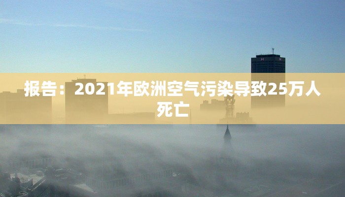 报告：2021年欧洲空气污染导致25万人死亡