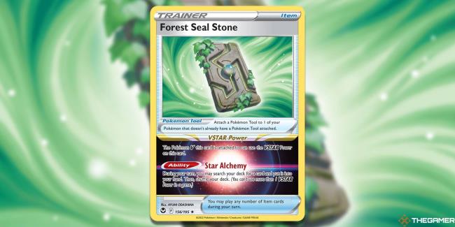 Forest Seal Stone Pokemon TCG Silver Tempest