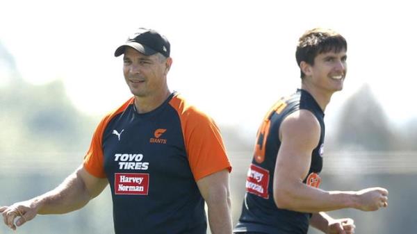 Giants training & defenders