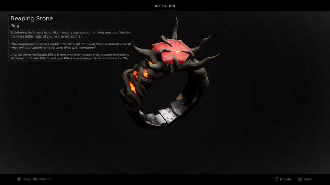 Reaping Stone Ring overview in Remnant 2
