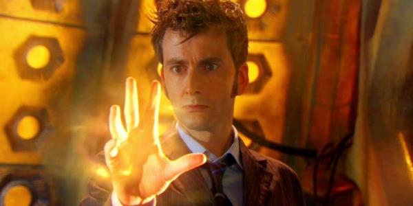 David Tennant The Tenth Doctor begins regeneration inside the TARDIS