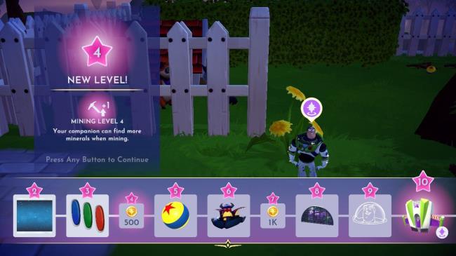 Reaching level four friendship with Buzz in Disney Dreamlight Valley