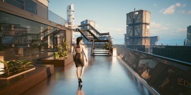 Jefferson and Elizabeth Peralez receiving your at their home in Cyberpunk 2077.