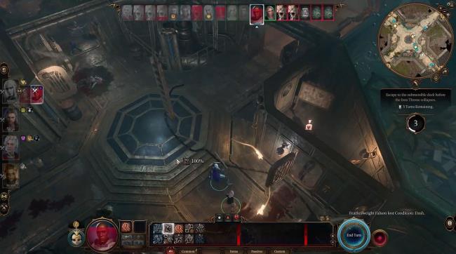 Player fighting a mini boss in Armored Core 6