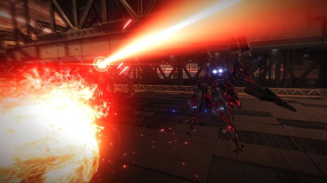 Armored Core 6, Sea Spider Boss, Flying under the sweeping laser beam