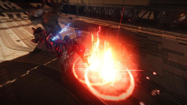 Armored Core 6, Sea Spider Boss, Hopping away from the Pouncing Attack