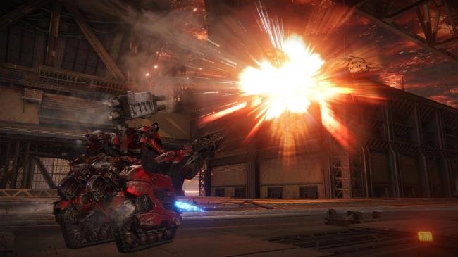 Armored Core 6, Sea Spider Boss, Firing on the Sea Spider above