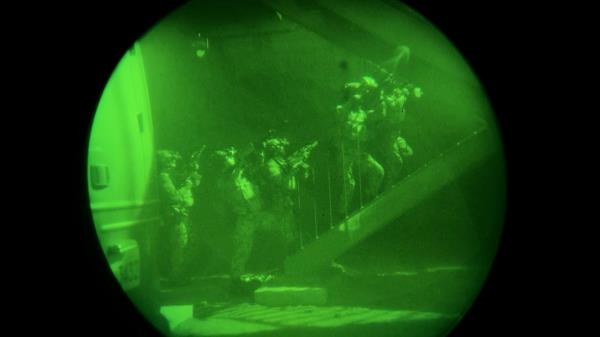 This undated photo, provided by the defense ministry on March 13, 2024, shows South Korean and U.S. special operations troops holding a combined exercise at an unspecified location. (PHOTO NOT FOR SALE) (Yonhap)