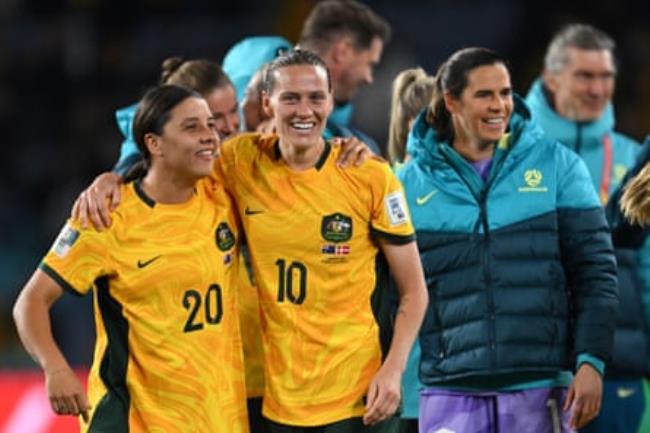 Sam Kerr, Emily van Egmond and Lydia Williams.