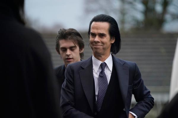 Nick Cave arrives for the funeral of Shane MacGowan at Saint Mary's of the Rosary Church, Nenagh, Co Tipperary. Picture: Niall Carson/PA Wire