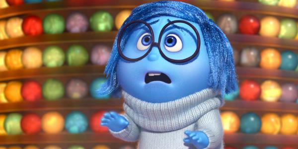 Inside Out Phyllis Smith as Sadness is overwhelmed by long-term memory