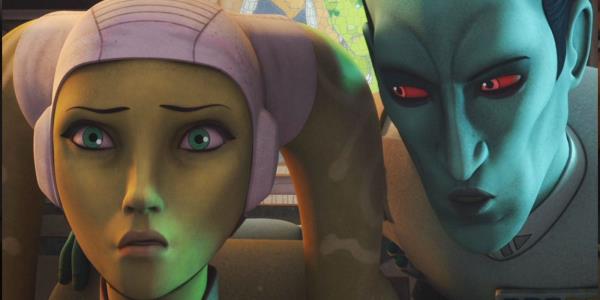 Hera and Thrawn in Star Wars Rebels Hera's Heroes